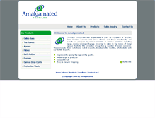 Tablet Screenshot of amalgamated-textiles.com